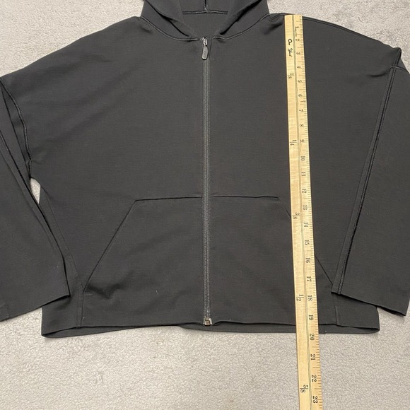 Lululemon Minimal Hoodie Womens 4 Black Full Zip Pockets Pockets Casual - Picture 7 of 7